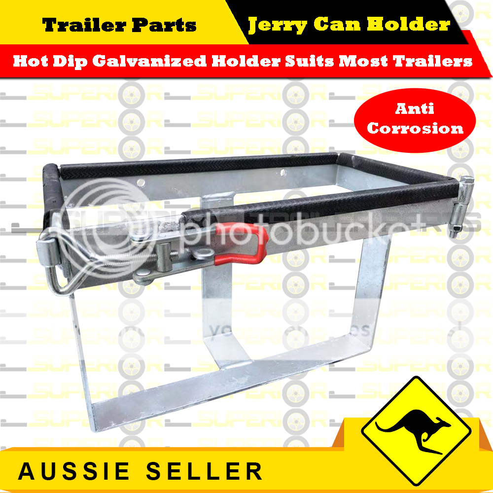 20l Jerry Can Holder Galvanized For Trailer Camping Caravans & 4wd's 20 